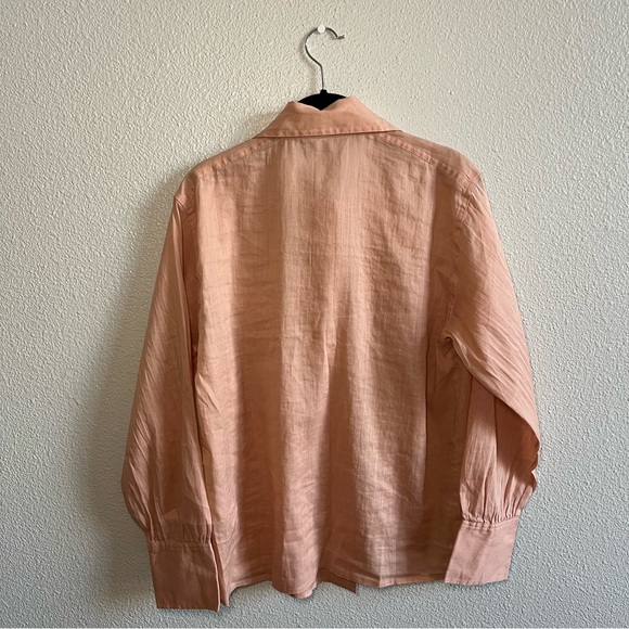 NWT Madewell Utility-Pocket Button-Up Shirt Coral Women’s Small - Picture 5 of 6